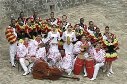 Conjunto artístico cubano Maraguán, danza en Viña del Mar en el II Festival Internacional de Folclor